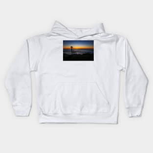 Chair Over Looking The Pacific Ocean Kids Hoodie